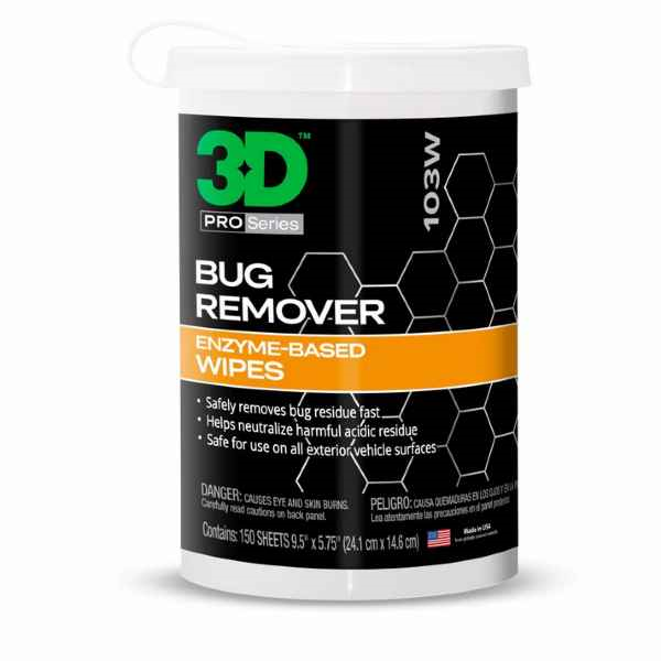 3D Bug Remover Wipes (Enzyme Based - 150 sheets per container)