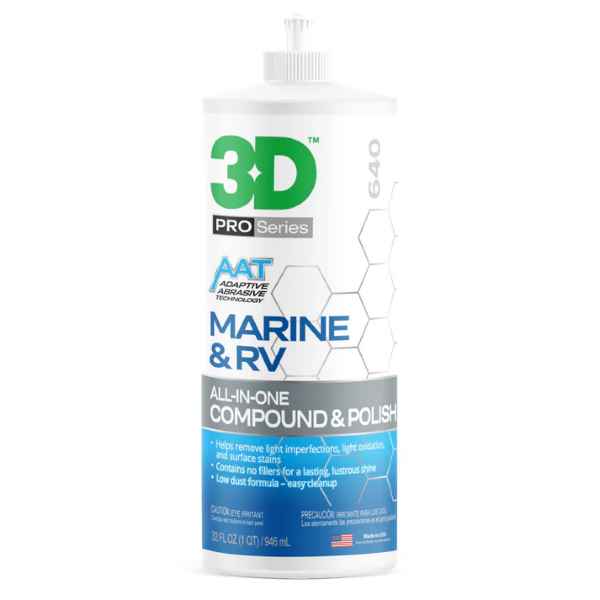 3D Marine & RV All-In-One Compound & Polish 32oz