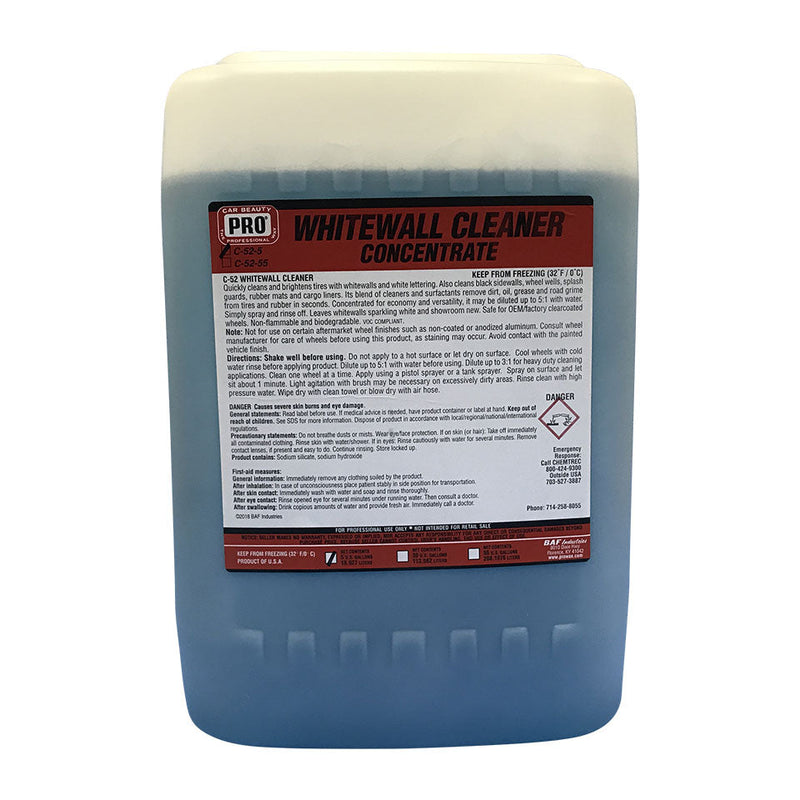 WHITEWALL CLEANER CONCENTRATE 5 GALLON