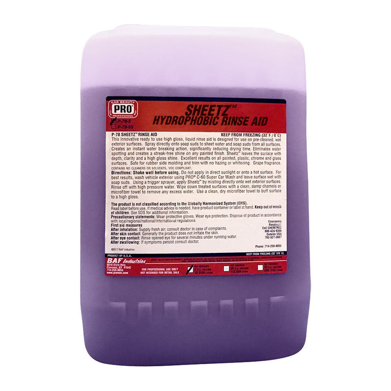 P-78 SHEETZ™  RINSE AID 5 gallon