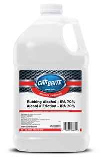 Car Brite Rubbing Alcohol - IPA 70% VOC 1 Gallon