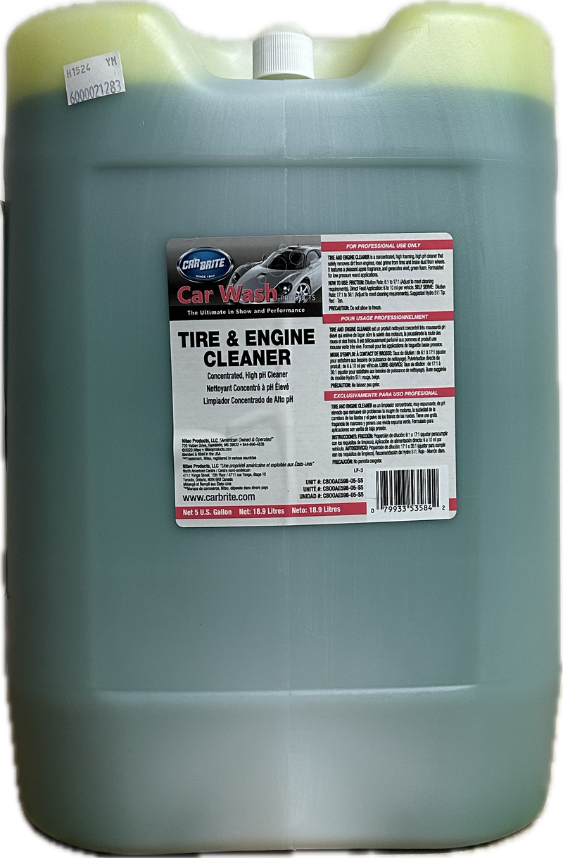 Car Brite Tire & Engine Cleaner Concentrate (5 Gallon)