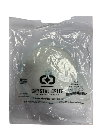 Crystal Brite Green Microfiber Heavy Cut Pad