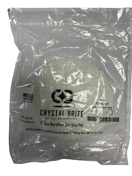 Crystal Brite Blue Microfiber One-Step Pad